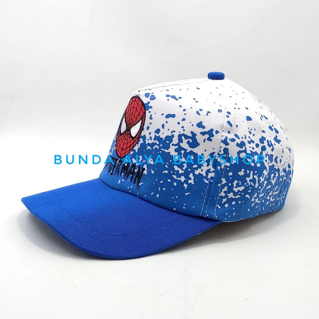 Topi Baseball Anak Laki Motif Spider - Baseball Hat Anak Laki - Topi Baseball Balita Motif Kartun Laba Laba