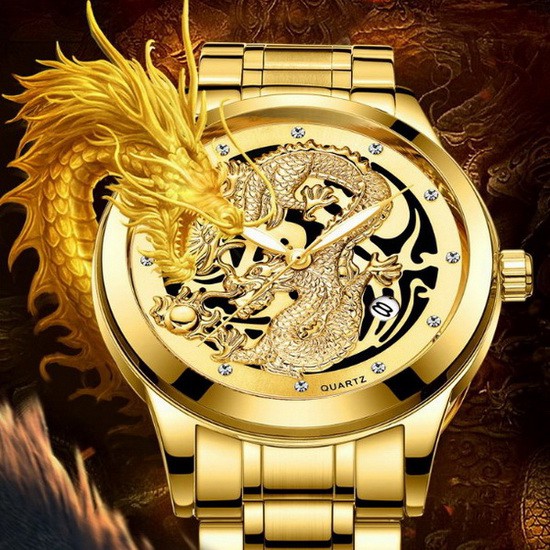 Jam tangan naga emas