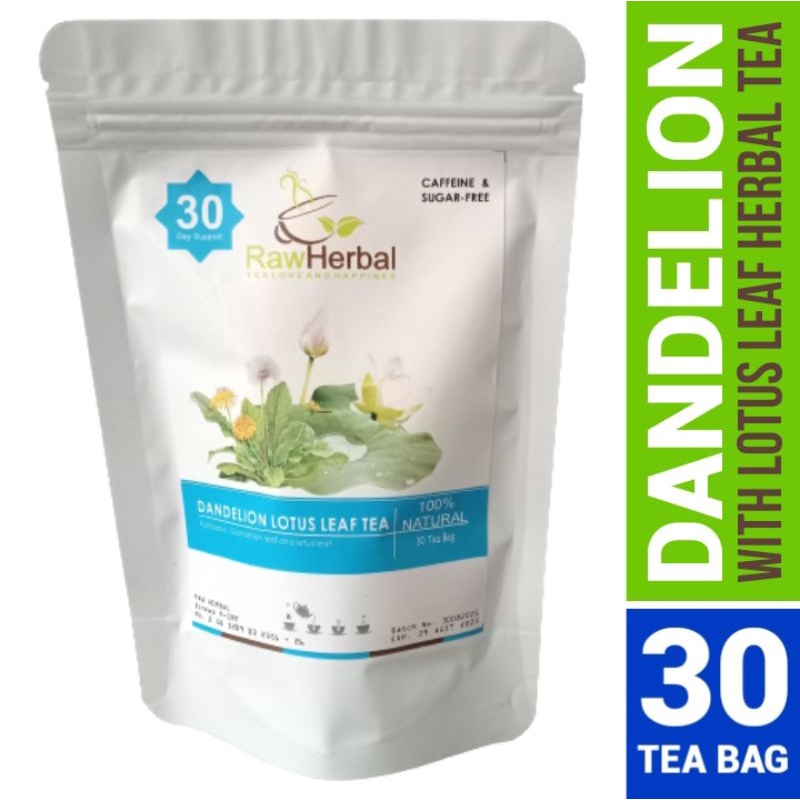 Dandelion Lotus Leaf Tea : Slimming &amp; Detox 30 Tea Bag