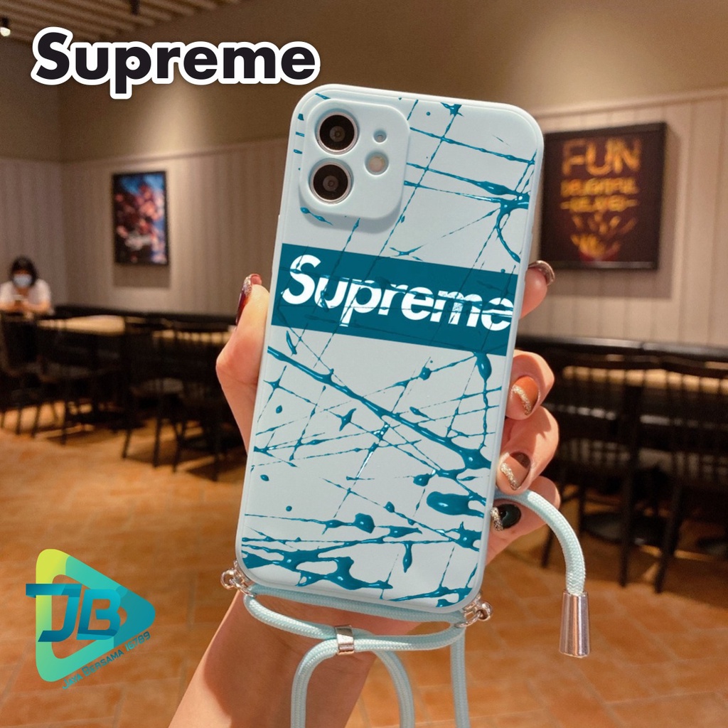 SOFTCASE SILIKON SLINGCASE TALI LANYARD STRAP PHONE MACARON PELINDUNG KAMERA SPORT OPPO VIVO SAMSUNG XIAOMI REALME IPHONE ALL TYPE JB5401