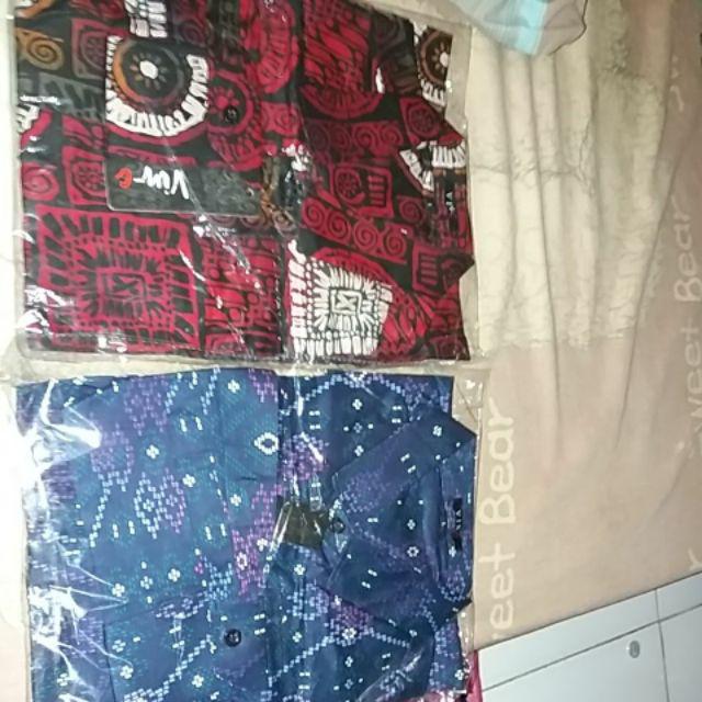 Ameliashop16 Kemeja Batik Songket Pria Diamond M L Xl Xxl Xxxl
