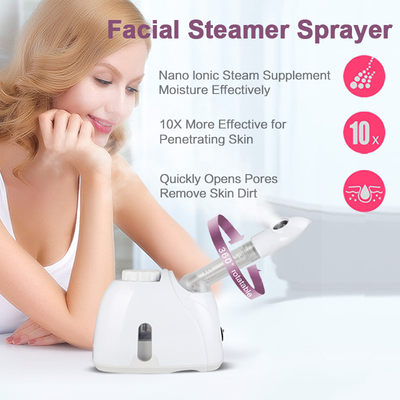 Alat Uap Wajah Steamer Wajah Hot Alat Uap Eajah Face Sauna Facial Steamer Humidifier Whitening Moisturizing Wajah