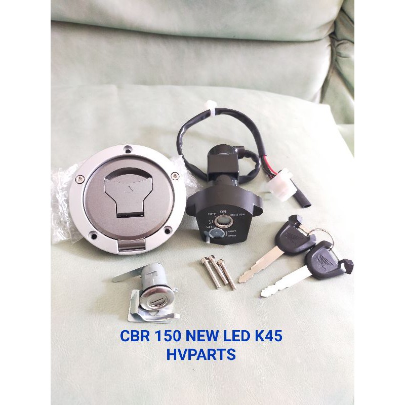 KUNCI KONTAK SET PLUS TUTUP TANGKI CBR 150 NEW 4 KABEL