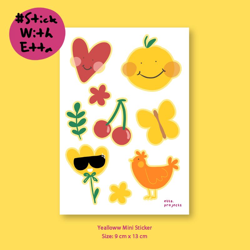 

#StickWithEtta | YEALLOWW MINI STICKER | Sticker Vinyl
