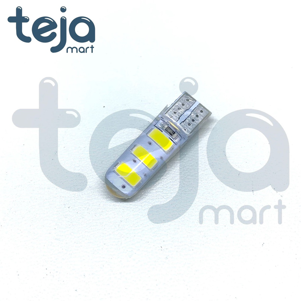 Lampu LED T10 Crystal Kristal Jelly 6 Mata SMD 5730 Senja Sein Speedometer HIGH QUALITY