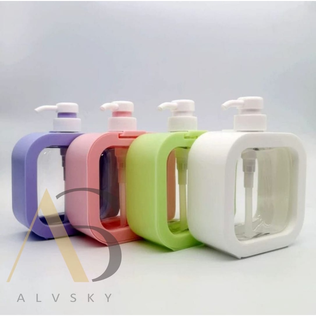 BOTOL DISPENSER TEMPAT SABUN PLASTIK ALA KOREA JEPANG / SOAP DISPENSER KOREA MINIMALIS TRANSPARANT