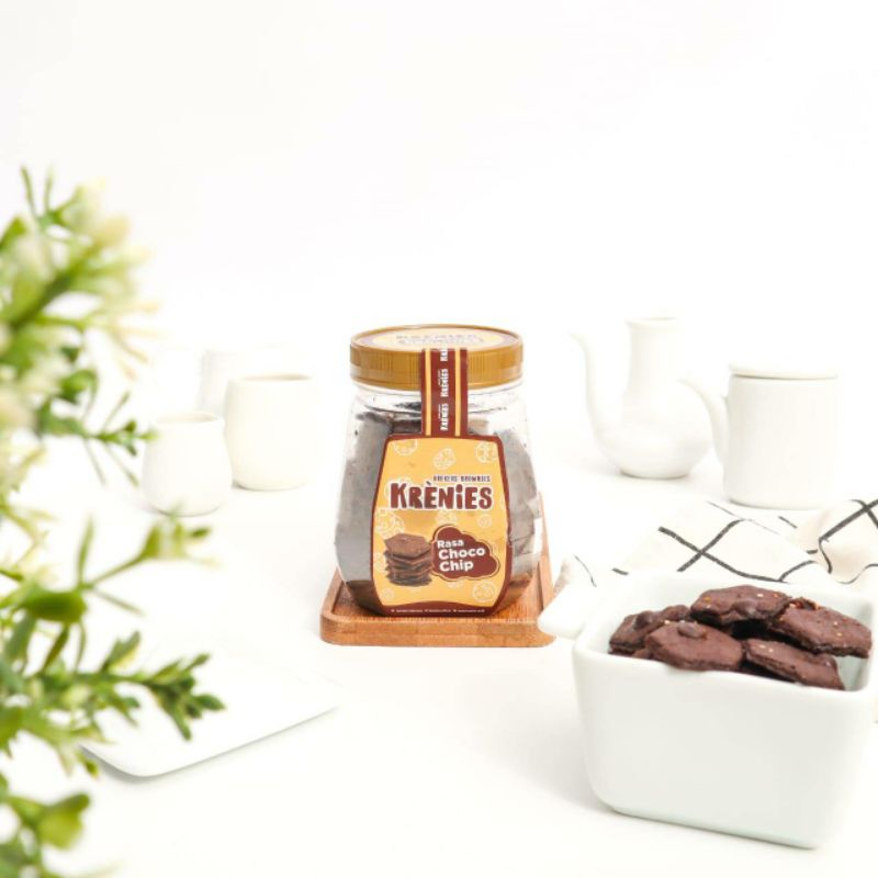 

KRENIES-Kreker Brownies Kemasan Toples 100gr Choco Chips