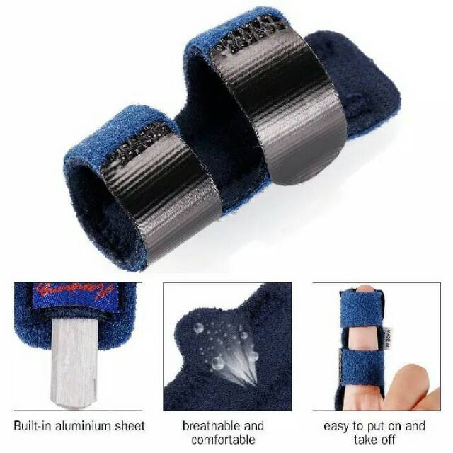 Finger support splint corrector brace jari terapi patah tulang