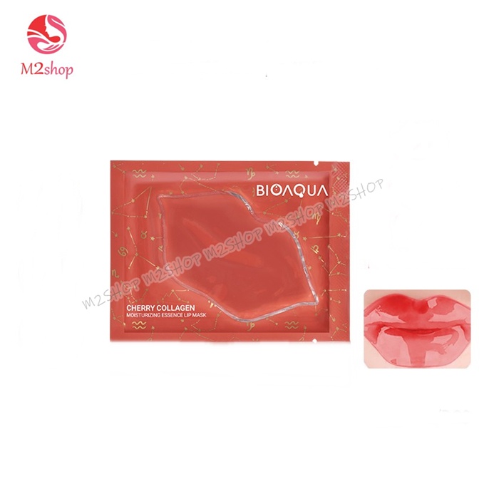 [BMB] BIOAQUA masker bibir Cherry collagen Moisturizing Lip Mask 6gr - BPOM Bibir Masker Collagen