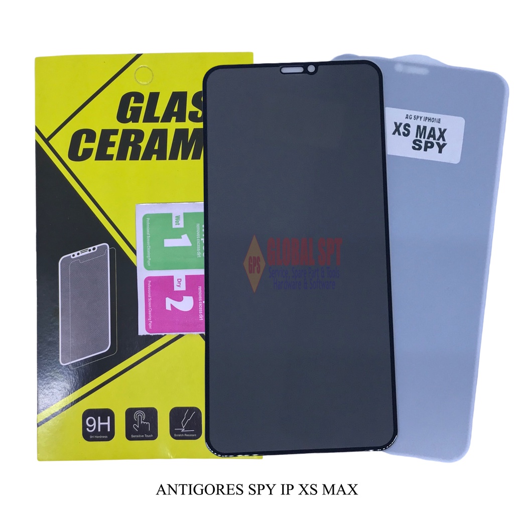 SPY IP XS MAX / ANTIGORES / TEMPERED GLASS IP XS MAX