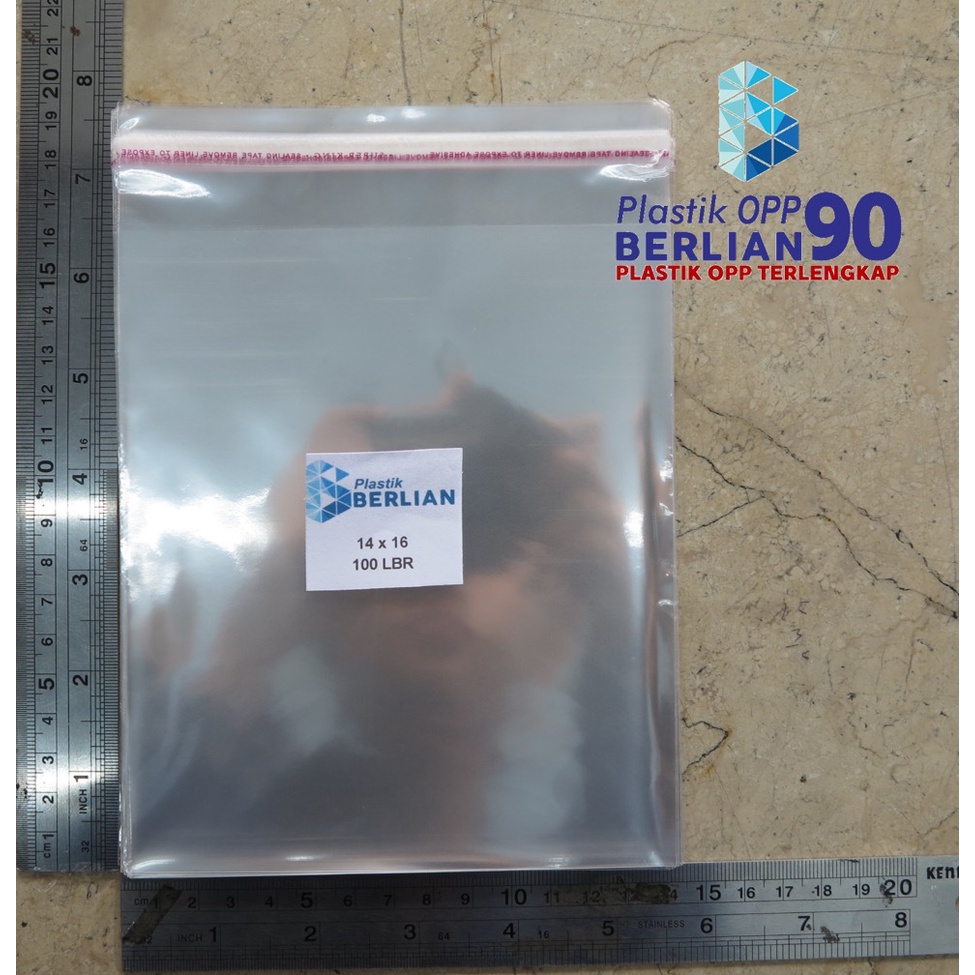 Plastik Opp 14x16 cm Plastik Opp Seal / Plastik Opp Lem Tebal 20 Micron
