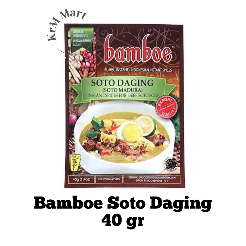 

Bamboe Soto Daging Madura bumbu instan masakan dapur varian nusantara