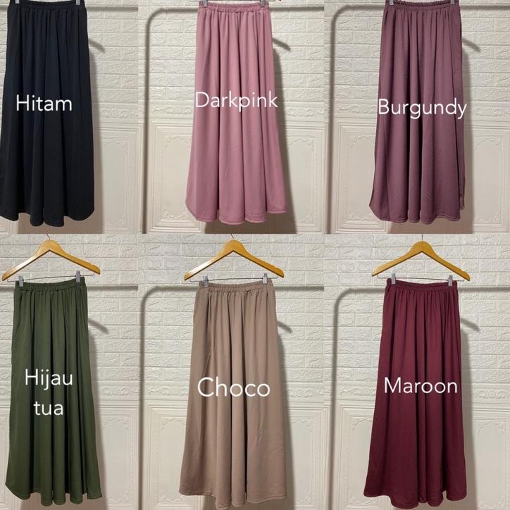 Best.Item ROK POLOS MAYUNG PREMIUM / BASIC SKIRT / MAY SKIRT ROK MUSLIMAH PANJANG MURAH KERJA NGANTO