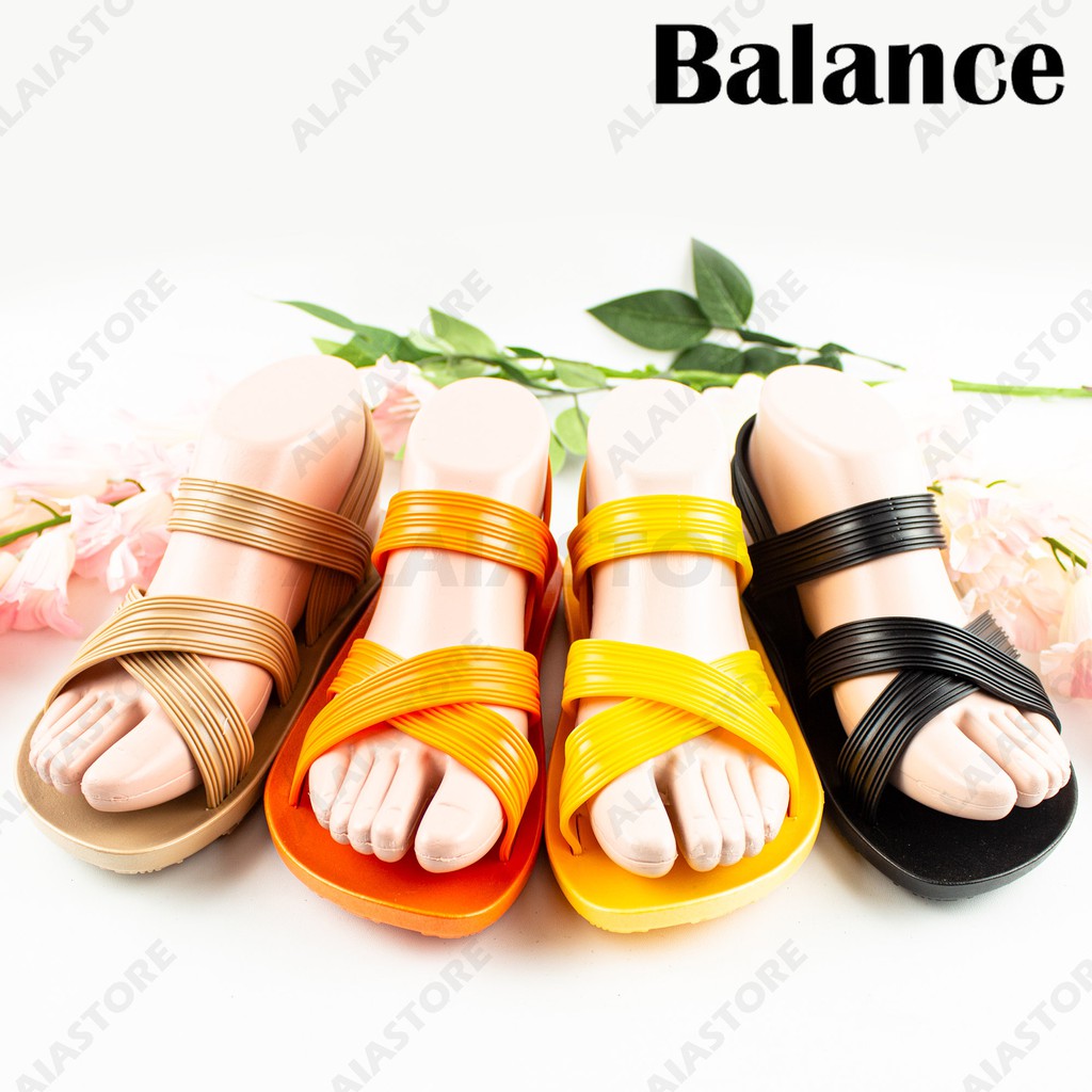 Sandal Pantai Gladiator Pantai Wanita Balance / Sandal cewek let balance tebal 2cm / sandal pantai