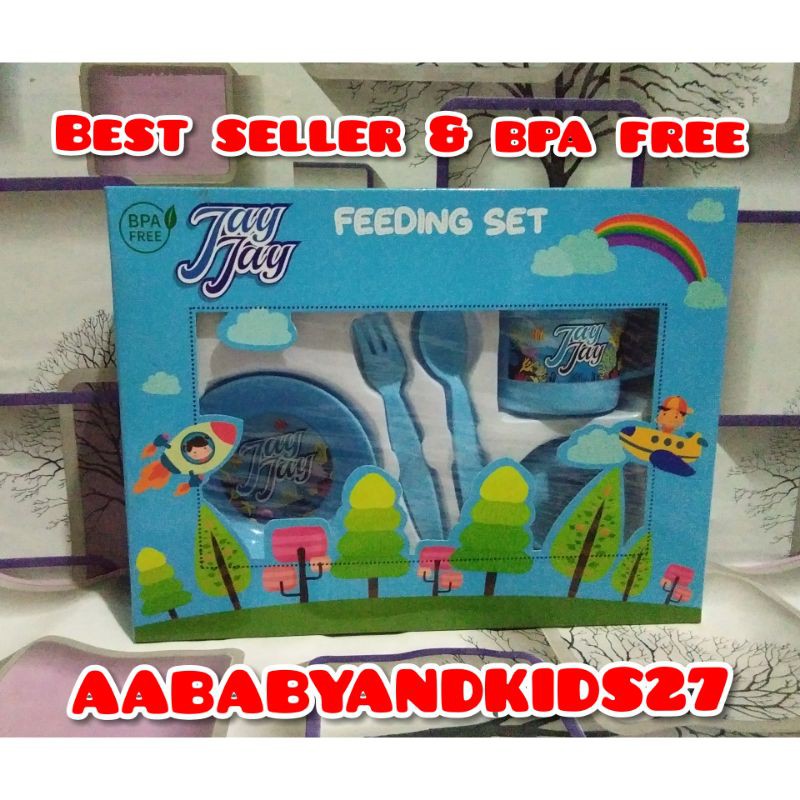 FEEDING SET MAKAN BAYI BPA FREE JAY JAY KECIL-TEMPAT MAKAN JAY JAY KECIL-KADO BAYI MURAH MERIAH