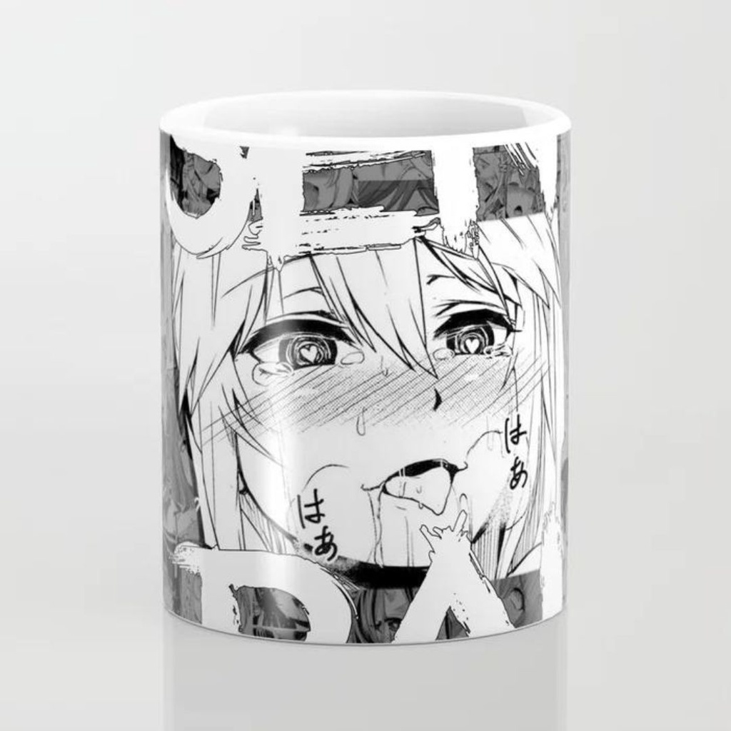 Mug Gelas ahegao senpai