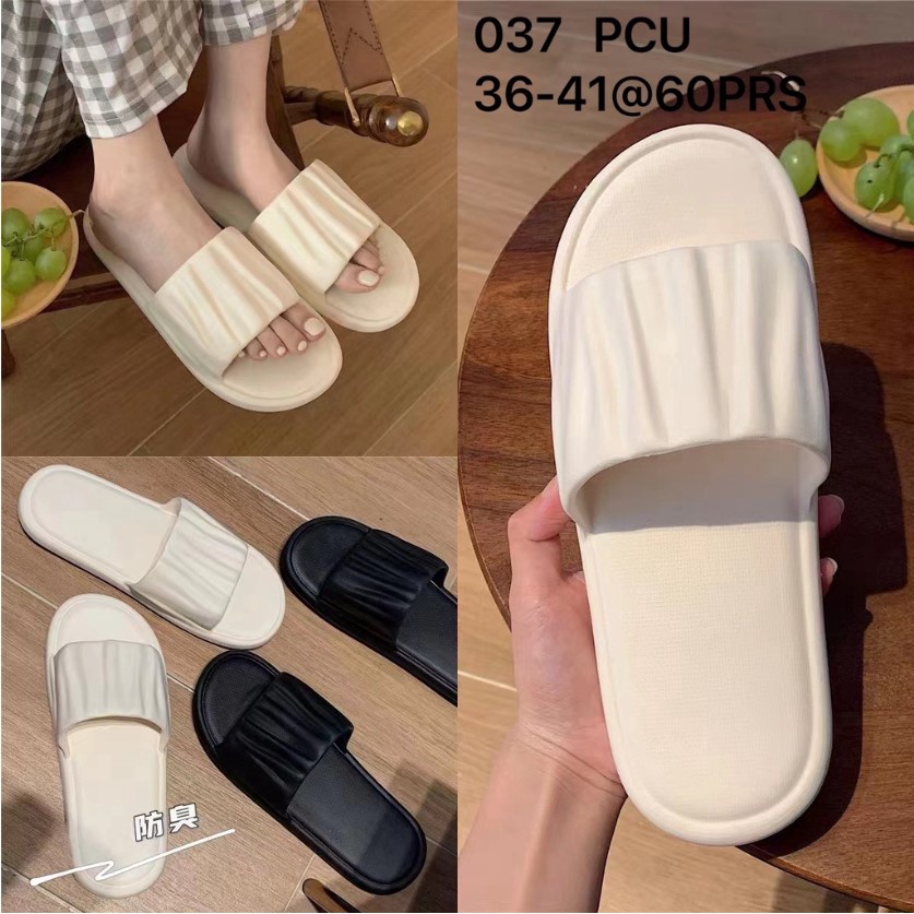 Sandal Jelly Korea Sandal Selop Kerut Polos Sandal Empuk Anti Slip Balance 037