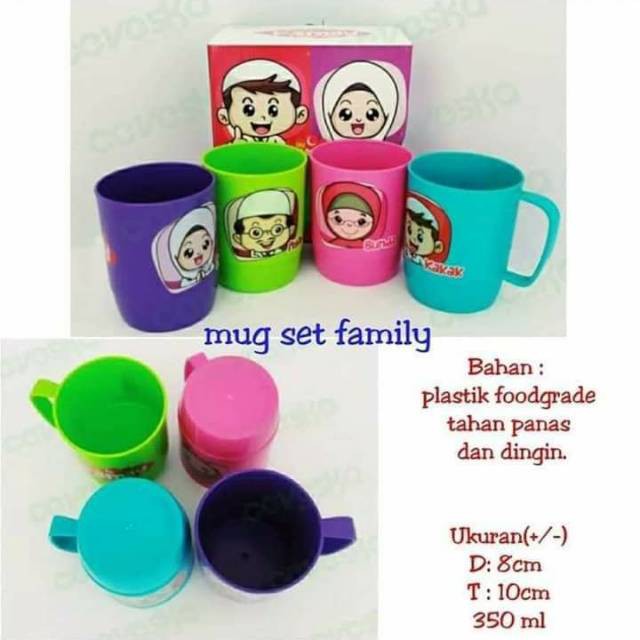 FAMILY MUG SET - SET MUG FAMILY-GELAS SET