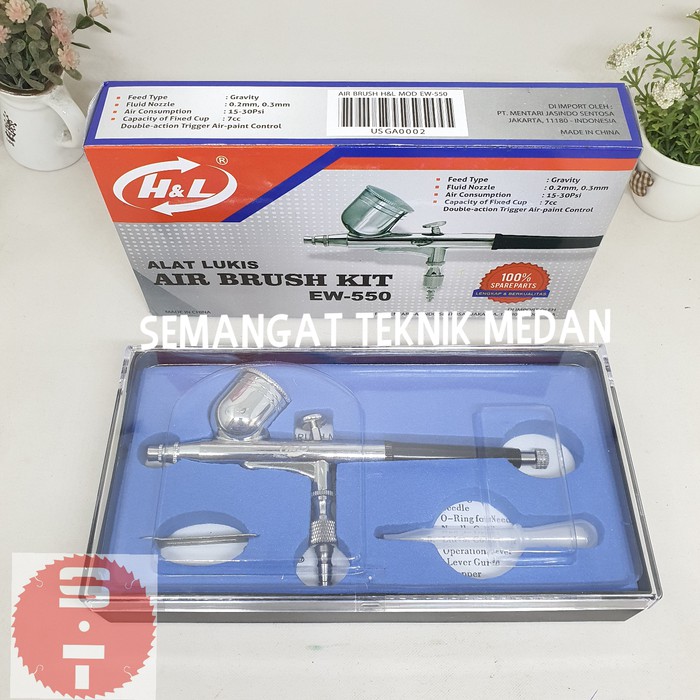 

ALAT LUKIS AIR PAINT BRUSH KIT TABUNG GABUNG 0,2mm 0,3 mm 7cc H&L