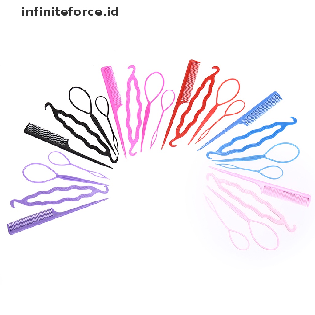 (Infiniteforce.Id) 4pcs / Set Alat Bantu Kepang Rambut