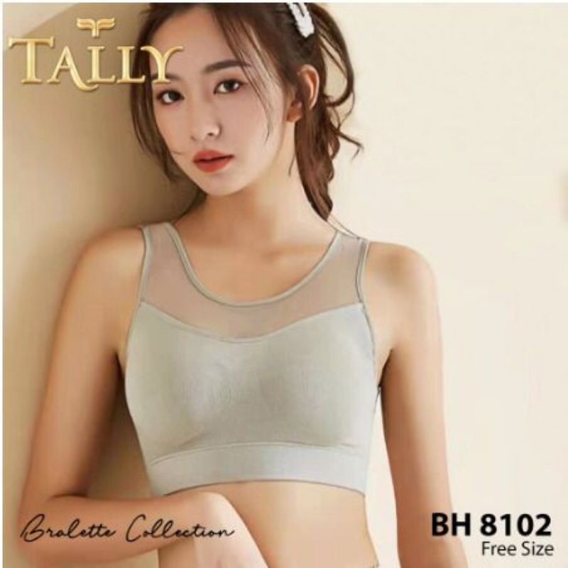 TALLY 8102 BRALETTE BAHAN RAJUT CUP BUSA TANPA KAWAT - BLSPORT