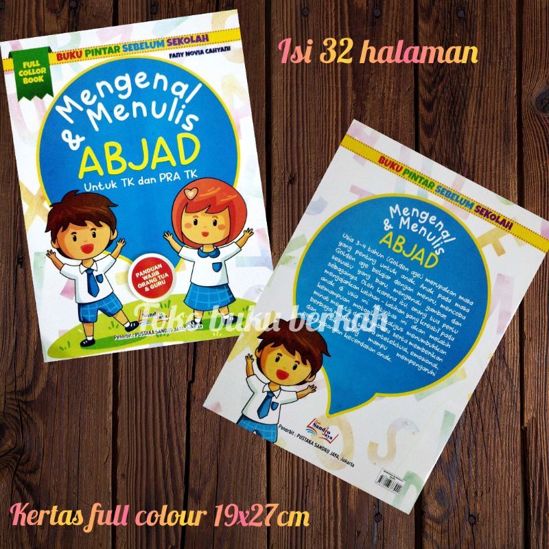 buku mengenal dan menulis abjad (19×27cm)