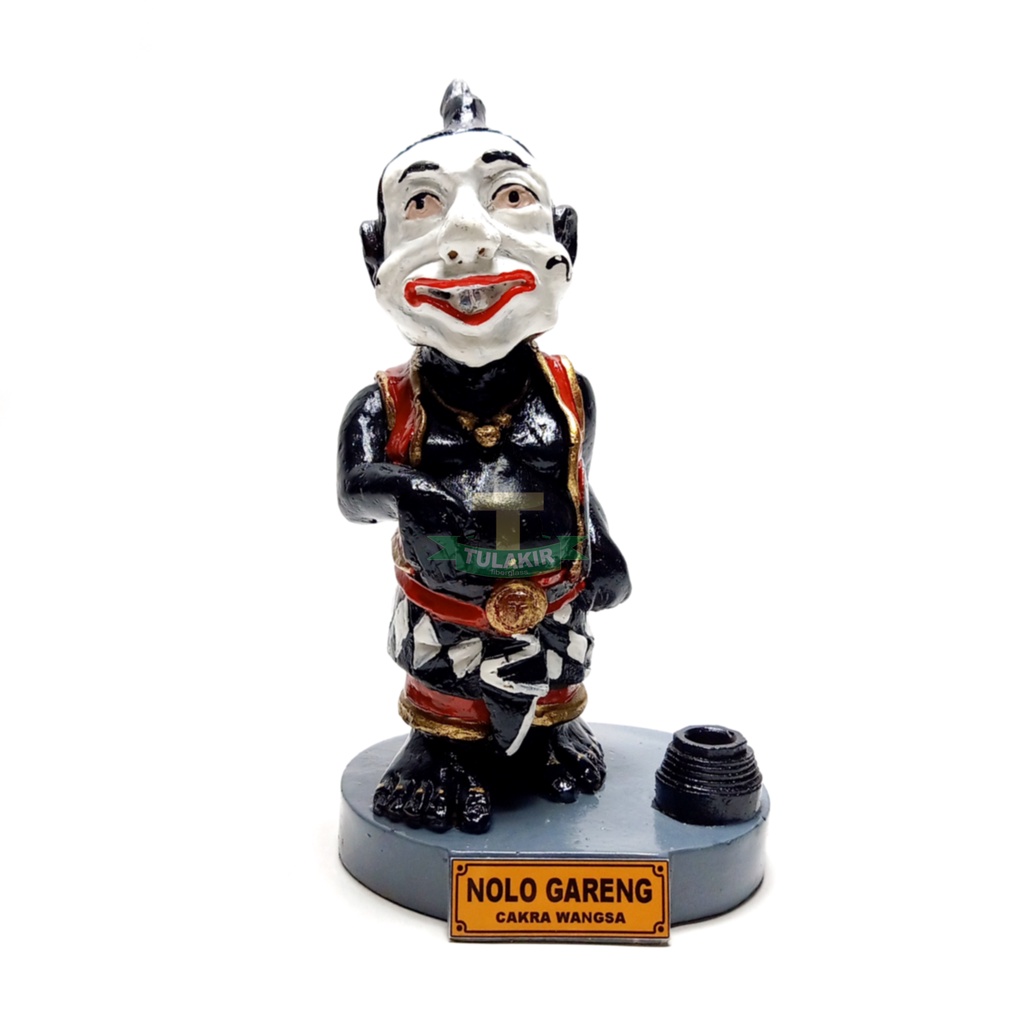 Miniatur Patung Nolo Gareng Cakra Wangsa Tulakir Fiberglass / Hiasan / Dekorasi / Punokawan