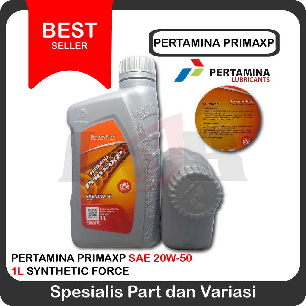 Pertamina Prima XP 1 Liter 20w50 Oli Motor Mobil