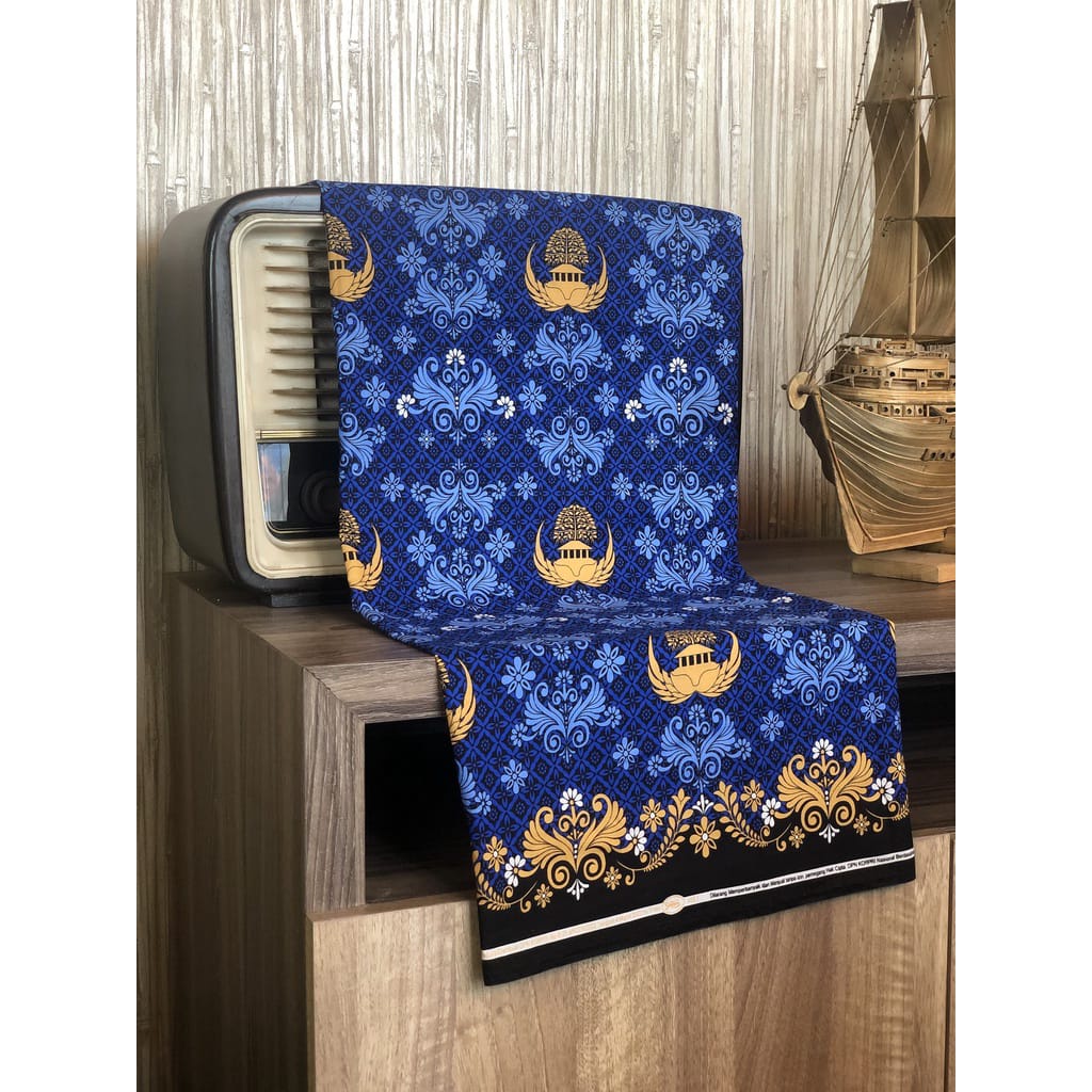 Kain Batik Seragam KORPRI - Batik Seragam Kain Korpri SEKAR BENGAWAN Katun 50S Terbaru Baru Termurah