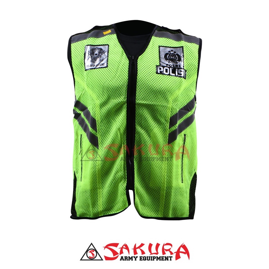 Rompi Rusuk Polisi Warna Hijau Rompi Jaring Polisi