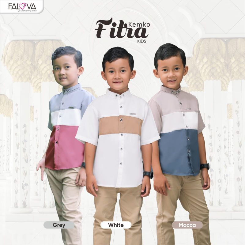 [FALOVA] KEMEJA KOKO ANAK FITRA by Falova