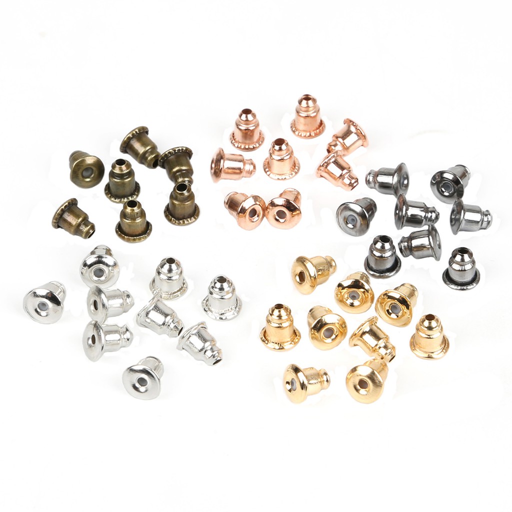 200pcs Stopper Belakang Anting Stud Butterfly Ukuran 5x6 mm