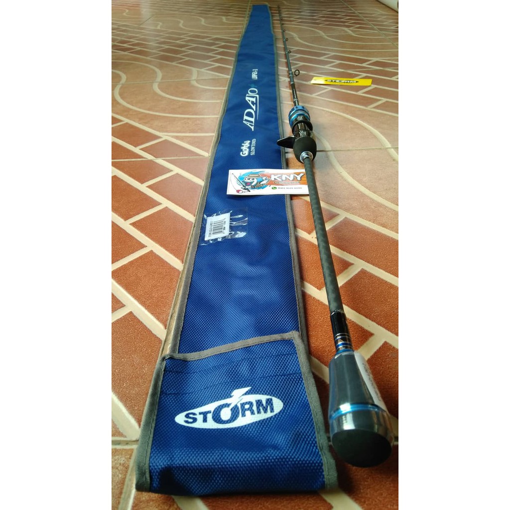 Dijual Rod Joran Storm Gomoku Adajo Plus PE3 (Black Adajo) Elite Jigging Rod terbaik