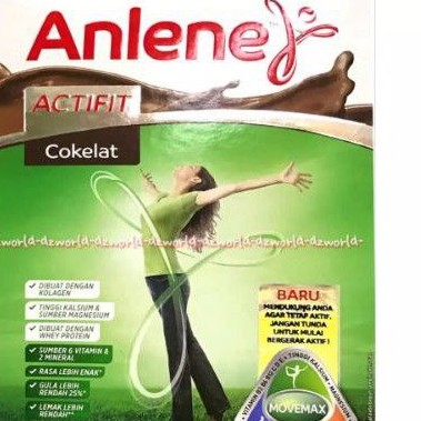anline actifit coklat 600 g susu tinggi kalsium umur 19-50 thn