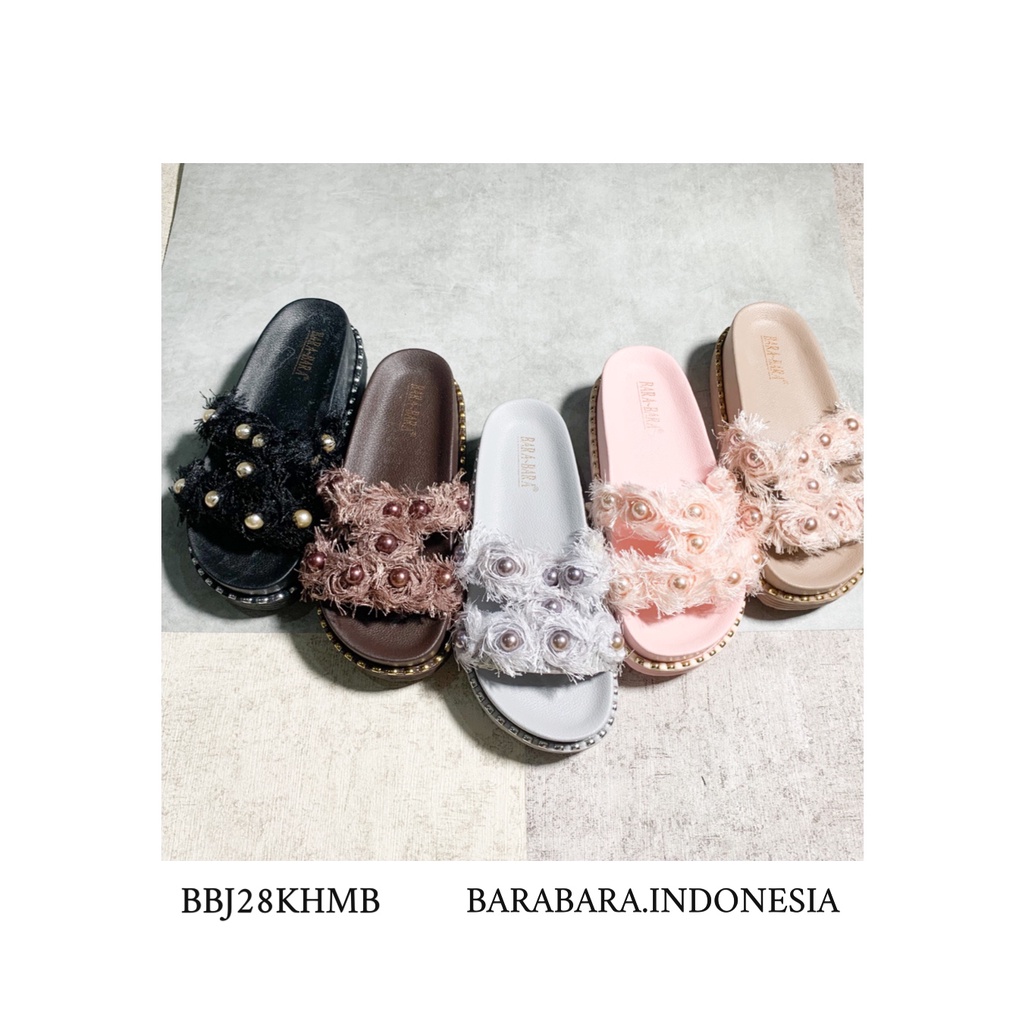 Bara~Bara Sandal Bulu Mutiara BBJ28KHMB (AX2)