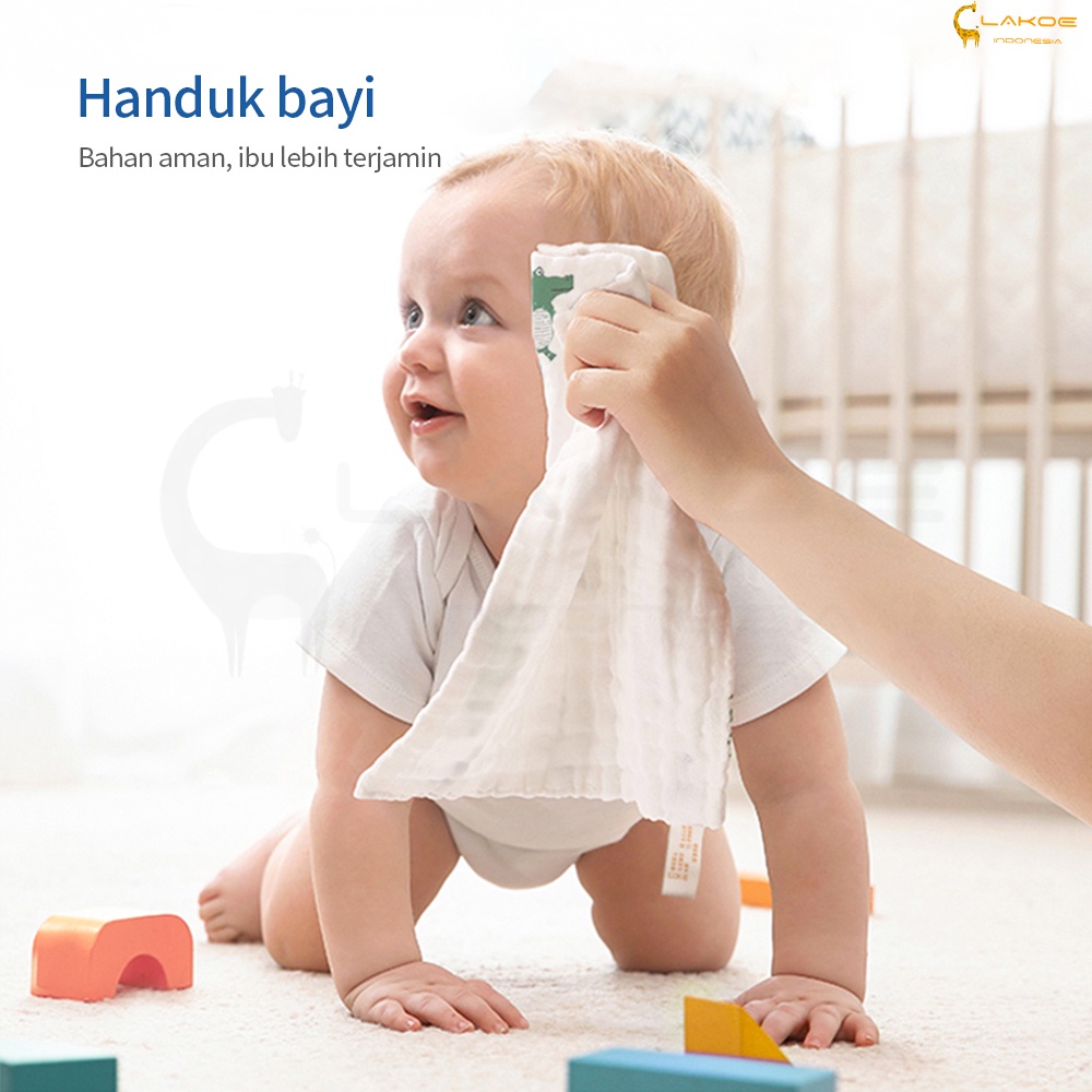 LAKOE washlap bayi Handuk bayi kecil Sapu Tangan Bayi 25*25cm