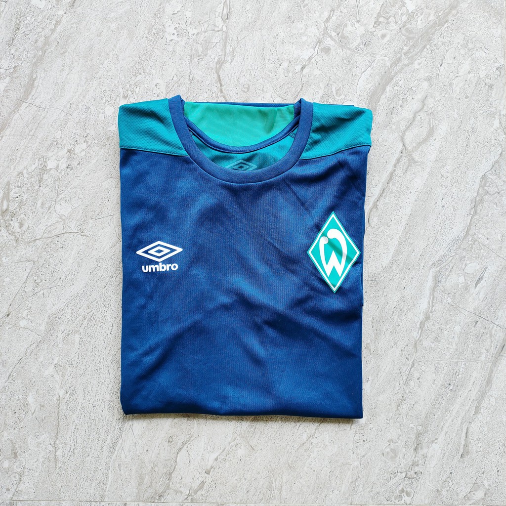 UMBRO ORIGINAL Jersey Baju Bola Werder Bremen Club Tanpa Kerah
