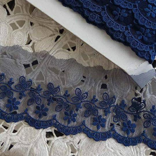 (COD )NEW_PRODUCT Renda tile bunga bordir rajut brokat gyper / giper katun baju mukena kebaya gamis 