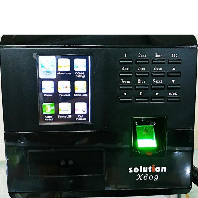 Mesin Absen Absensi Finger Print Sidik Jari Wajah Face Solution X-609