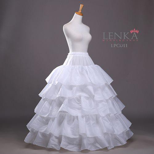 [STOK TERABATAS] PETTICOAT GAUN PENGANTIN ROK PENGEMBANG 4 RING 5 LAYER LPC011