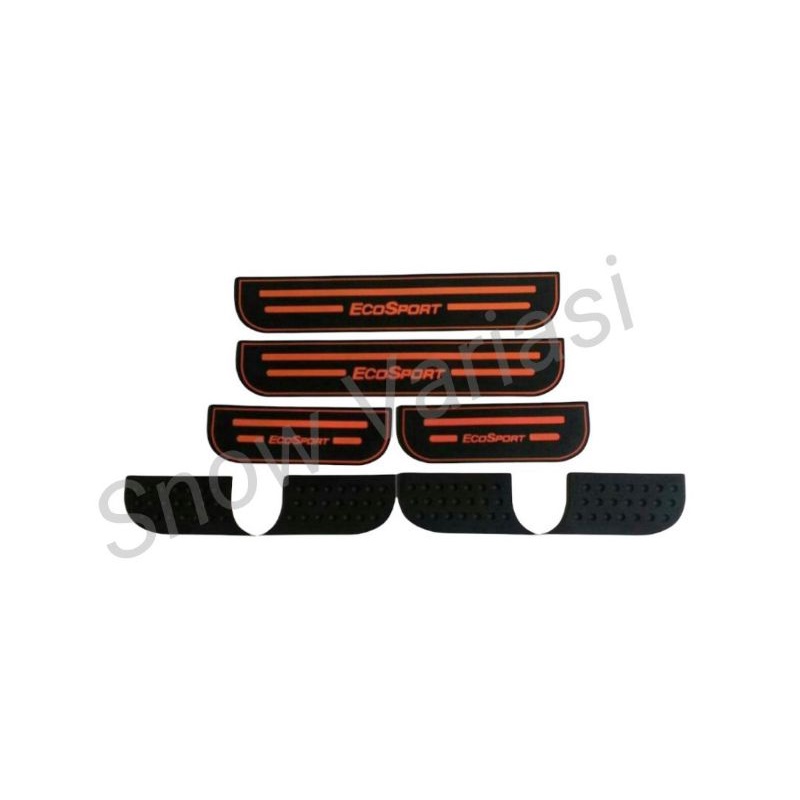 Sillplate Samping Ecosport Karet Hitam