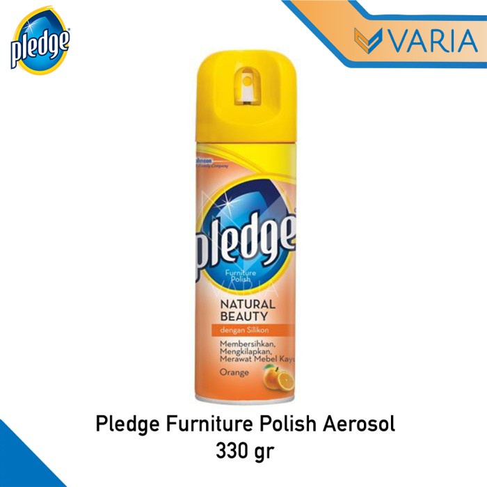 Pledge Furniture Polish Aerosol 330 gr Pengkilap Pembersih Mebel