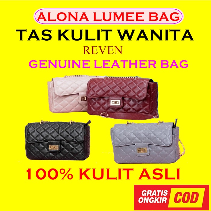 Tas Kulit Asli Wanita ALONA LUMEE BAG - Tas Slempang Kulit Asli Wanita