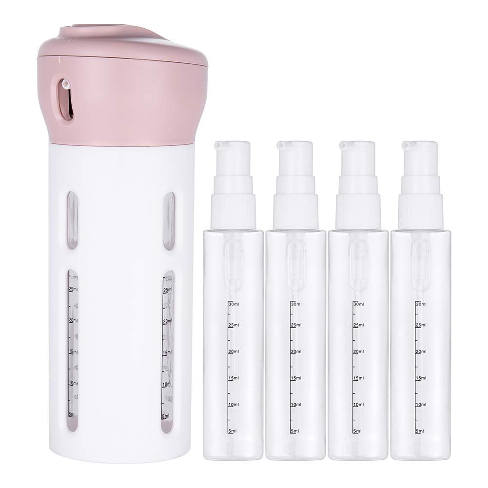 [COD] 4in1 TRAVEL BOTTLE DISPENSER Berfungsi Sebagai Penyimpan Berbagai Jenis Cairan Berisi 4 Botol keci