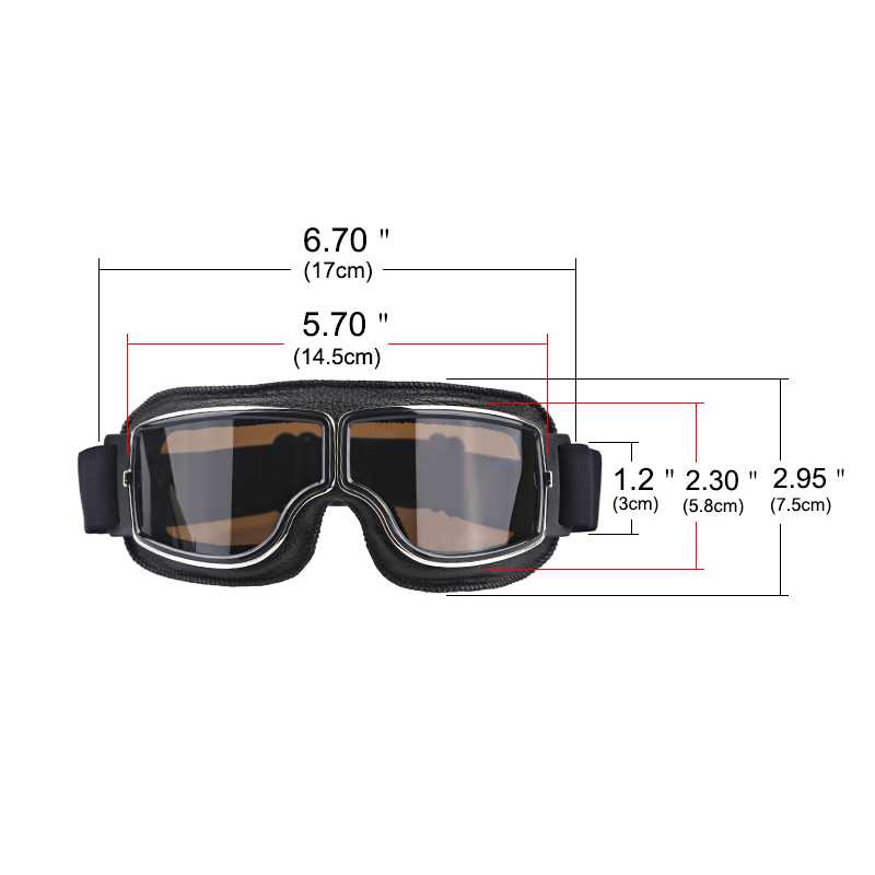 Kacamata Goggles Classic Vintage Harley UV Protection / Kacamata Google Gogle Gogel Googles Goggle Goggles Cross Trail Scoot Ski Snail /Kacamata Berkendara Motor Cross Cros Kros Klx Jpx Pria Laki Laki Anti Debu Retro Anti Silau Clasik Klasik Outdoor Spor