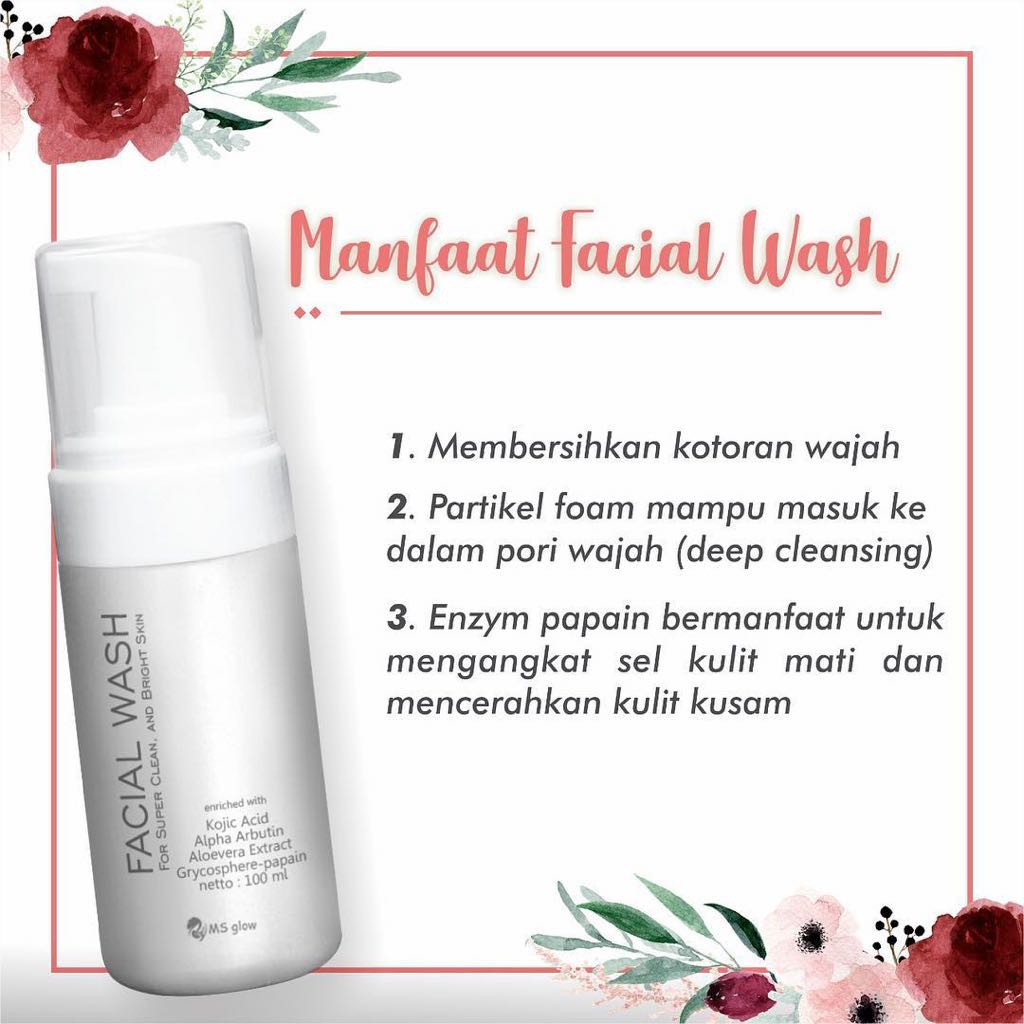 FACIAL WASH MS GLOW/ SABUN WAJAH MS GLOW