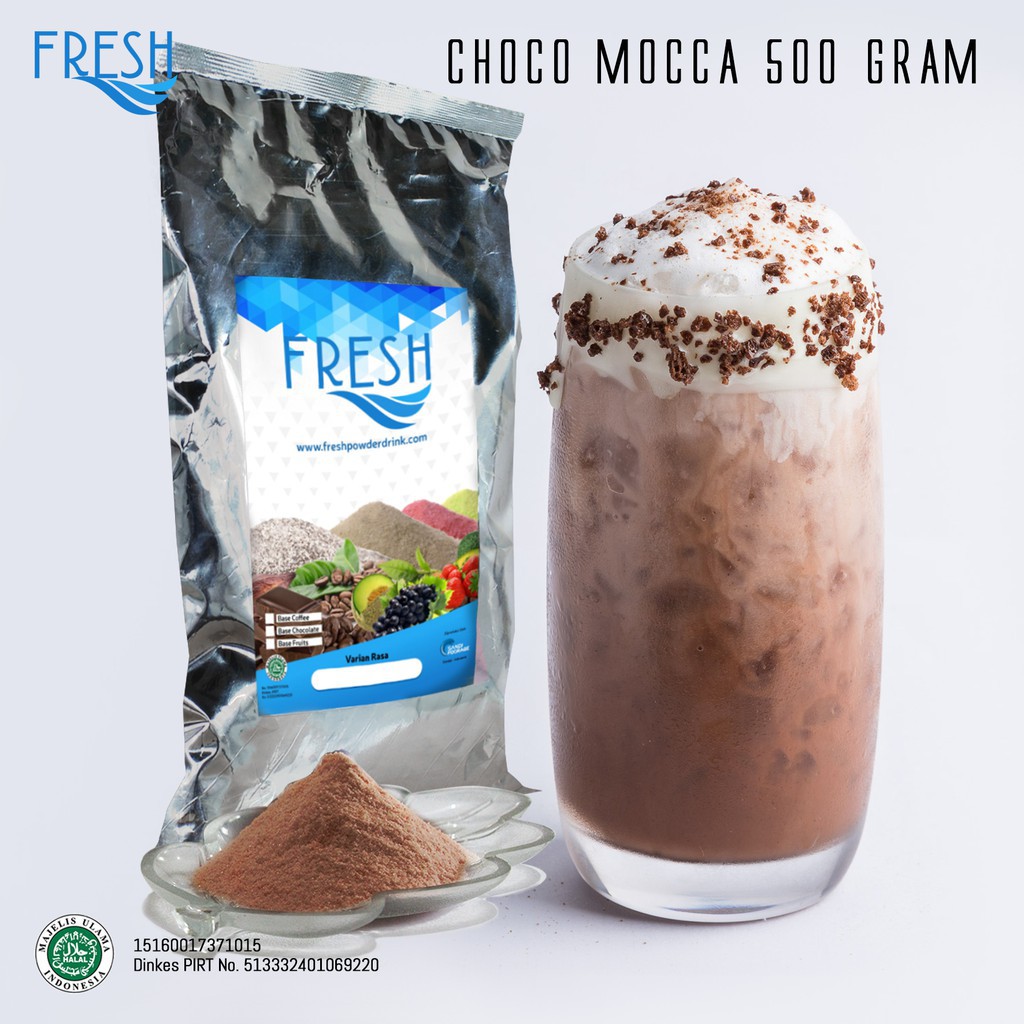 

BUBUK MINUMAN COKELAT RASA CHOCO MOCCA FRESH POWDER DRINK 500 GRAM