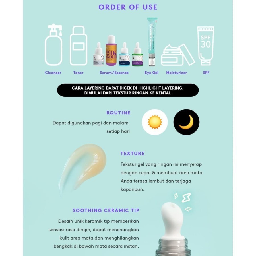 ✨ AKU MURAH ✨Somethinc GAME CHANGER Tripeptide Eye Concentrate Gel 20ml