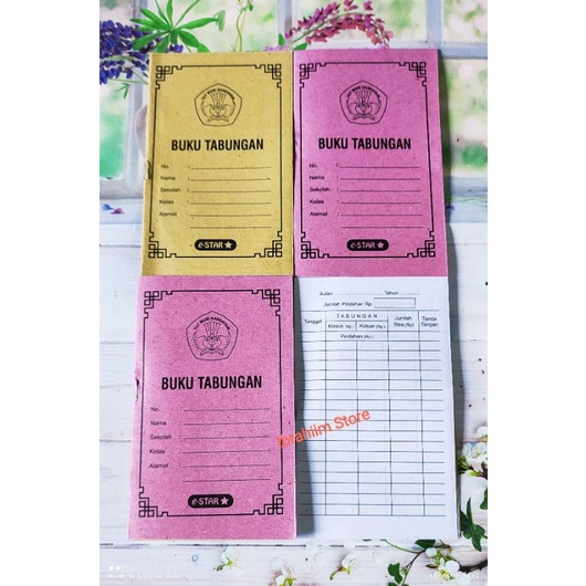 (ISI 50PCS) BUKU TABUNGAN SEKOLAH BUKU TABUNGAN MURAH BUKU TABUNGAN SEKOLAH MURAH BUKU TABUNGAN MURAH