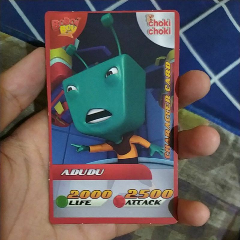 Kartu AR Choki Choki Boboiboy movie Adudu